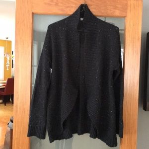 Loft, black cardigan sweater